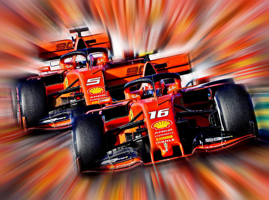 Forza Ferrari - les "Rouges" sont la grande passion de l'Italie - Puzzle photo CALVENDO' 