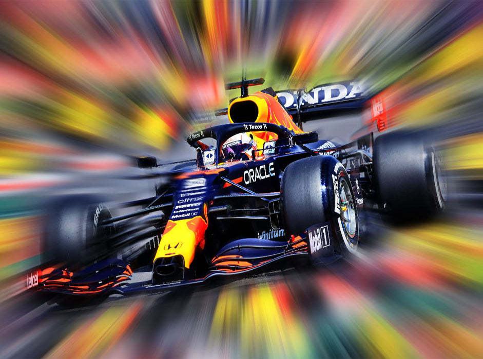 Der RB Racing verhalf dem Niederländer Max Verstappen zu zwei Weltmeistertiteln in der Formel 1 - CALVENDO Foto-Puzzle