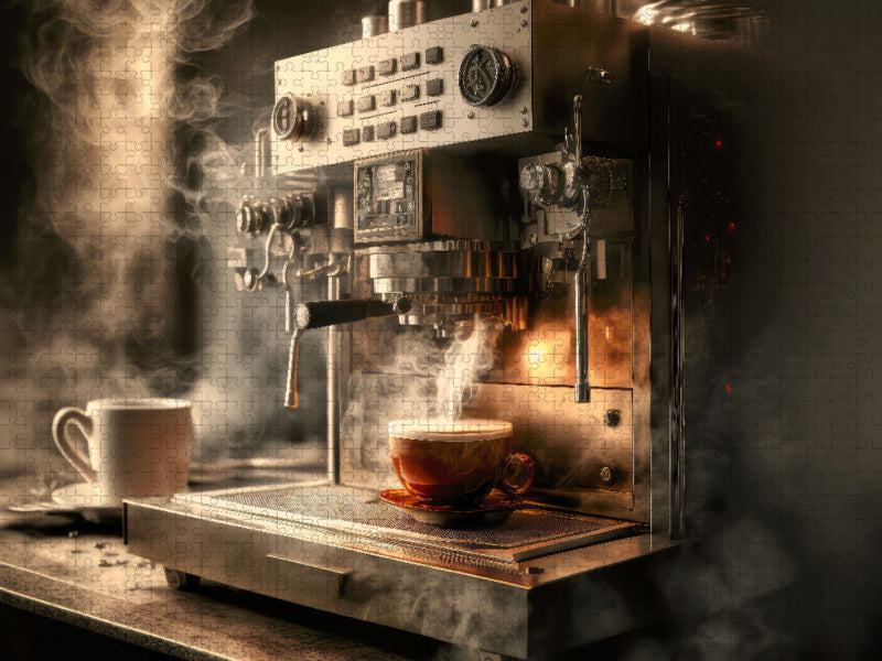 Machine à café à puissance maximale - Puzzle photo CALVENDO 