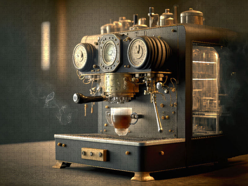 Steam-Punk Kaffeemaschine - CALVENDO Foto-Puzzle'