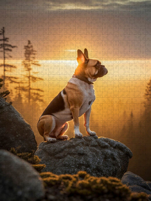 Französische Bulldogge - CALVENDO Foto-Puzzle