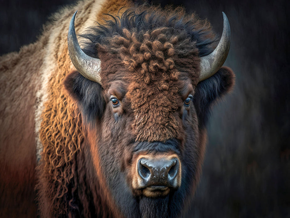Der Amerikanische Bison - CALVENDO Foto-Puzzle