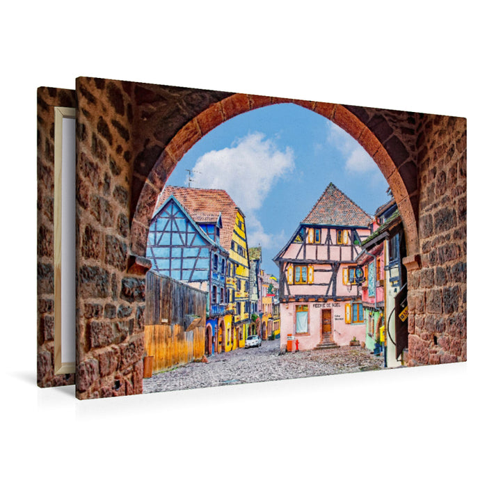 Premium Textil-Leinwand Altstadt Tor