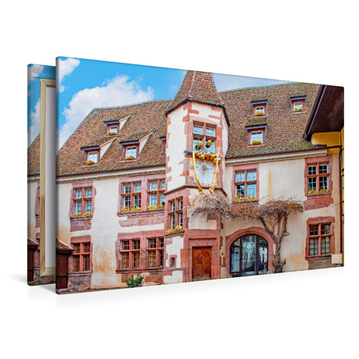 Premium textile canvas historical tower with sundial 