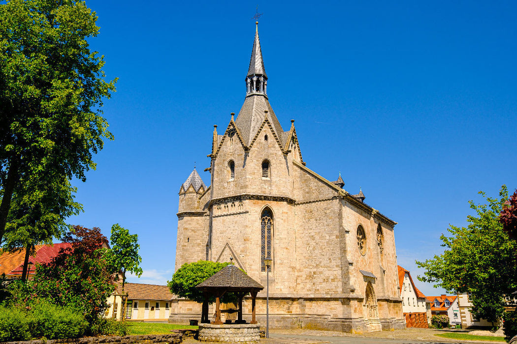 Premium Textil-Leinwand Nikolaikirche