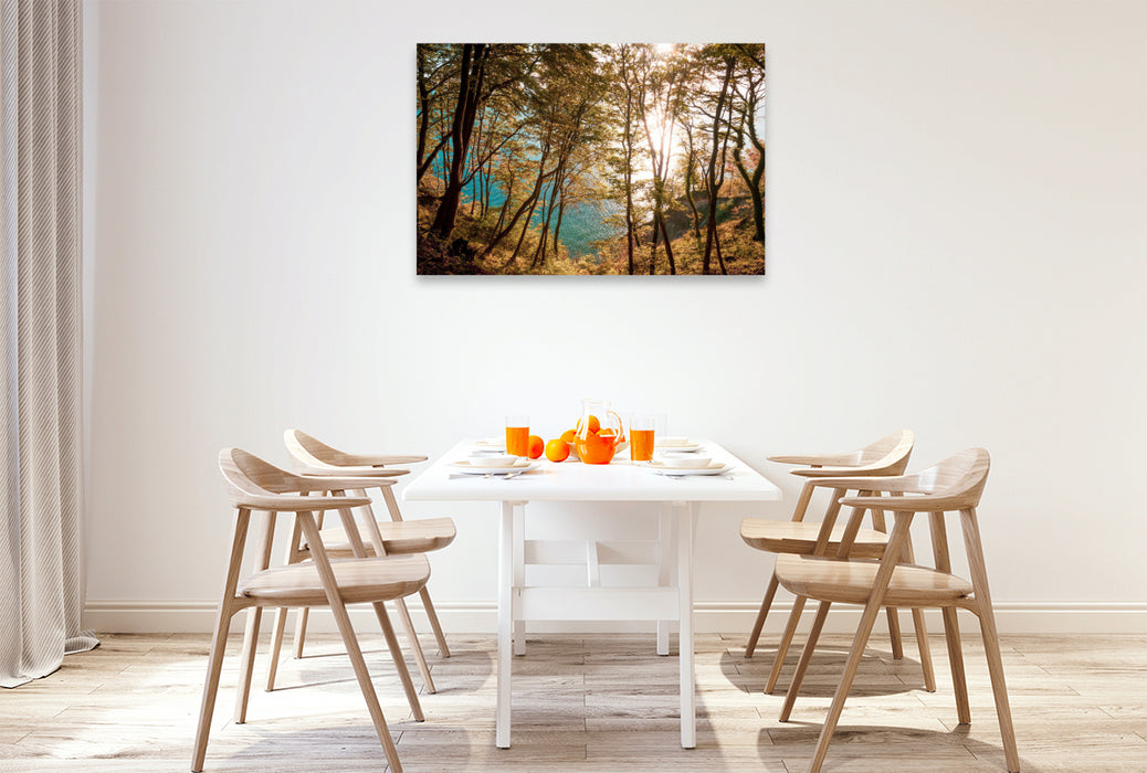 Premium textile canvas autumn on the chalk coast 