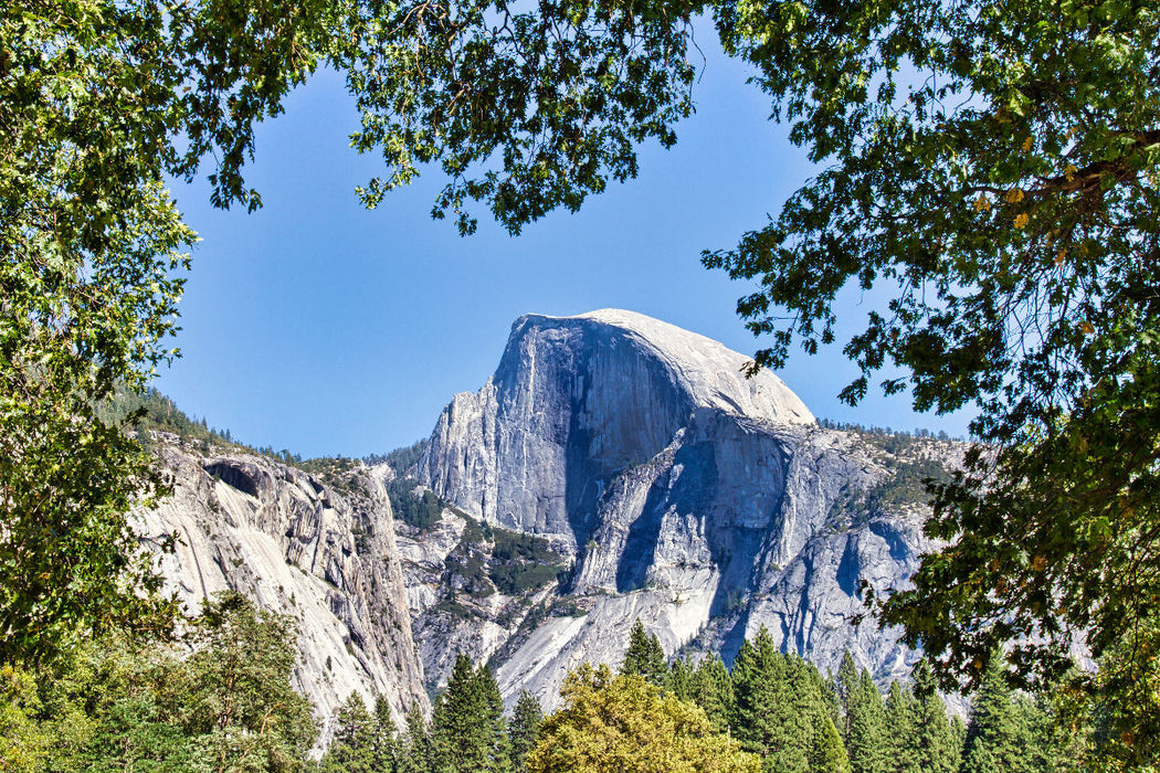 Premium Textil-Leinwand Half Dome, Yosemite Nationalpark