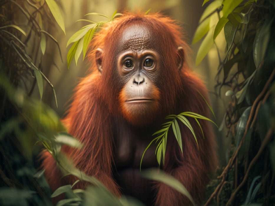 Orang-Utan in seinem Zuhause - CALVENDO Foto-Puzzle'