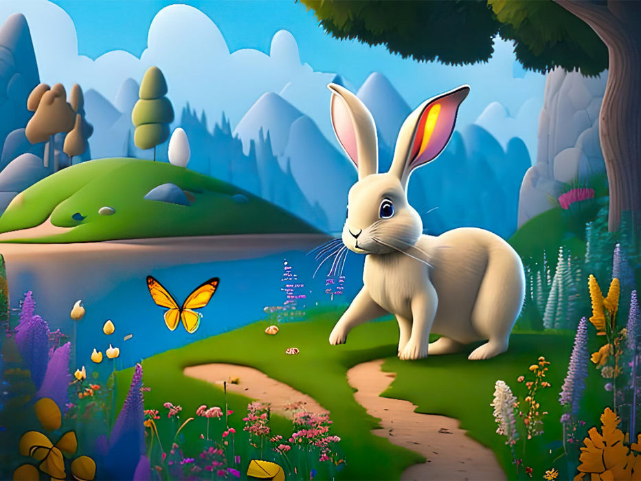 Le lapin de Pâques - Puzzle photo CALVENDO' 