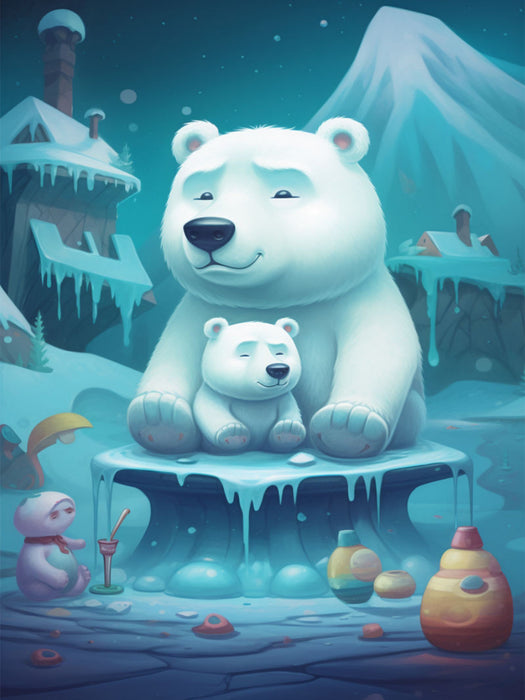 Die kuscheligen Eisbären - CALVENDO Foto-Puzzle'