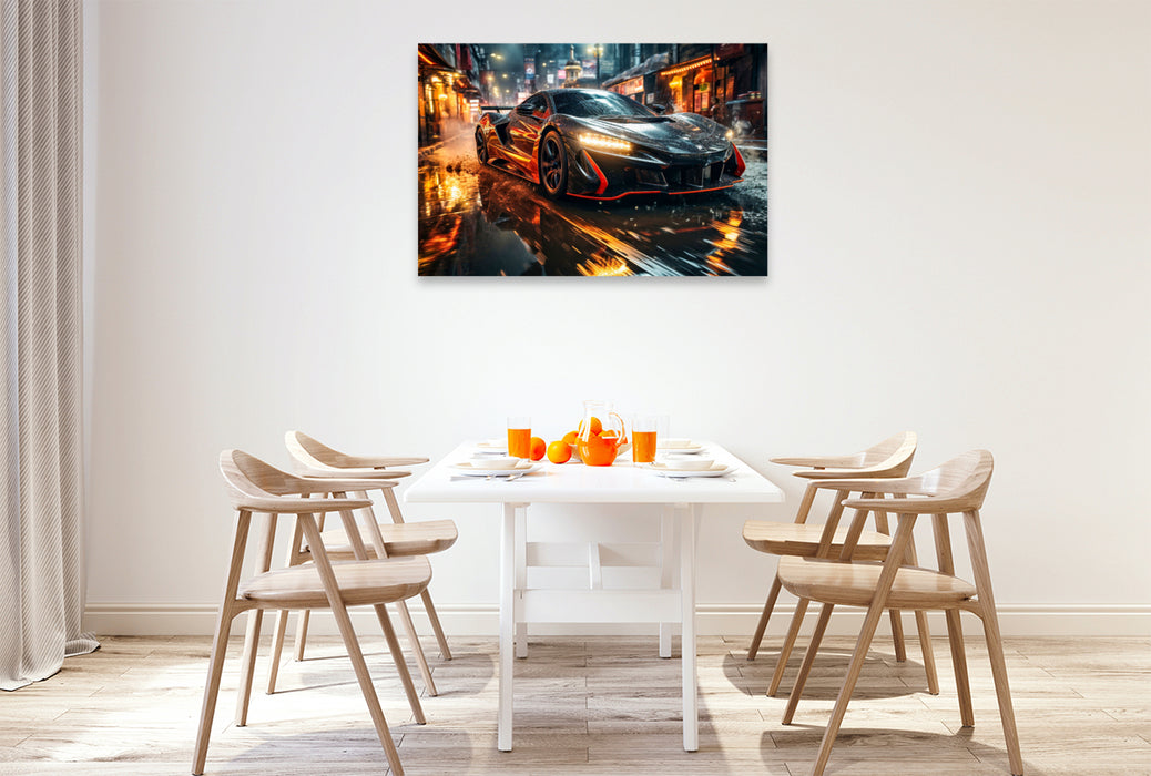 Premium textile canvas sports car 