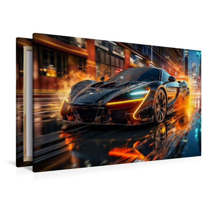 Premium textile canvas sports car 