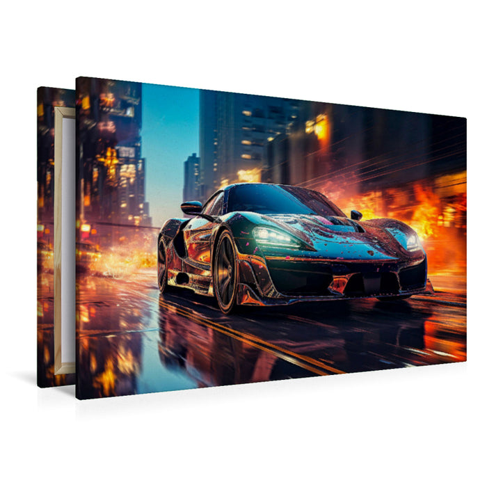 Premium textile canvas sports car 