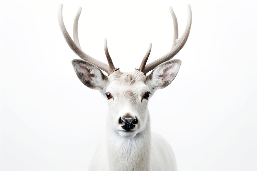 Premium Textil-Leinwand Ein Motiv aus dem Kalender "Only white animals"