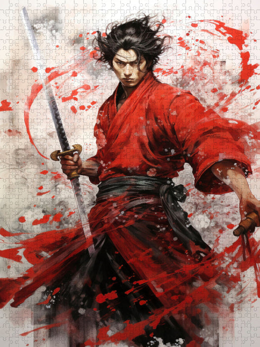 Der standhafte Samurai - CALVENDO Foto-Puzzle'