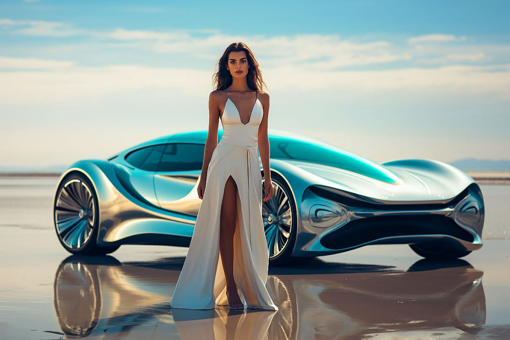 Premium Textil-Leinwand Hypermodernes Concept Design Auto