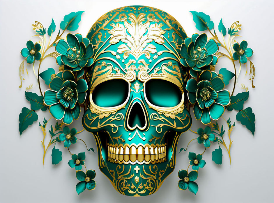 Green Skull - CALVENDO Foto-Puzzle'