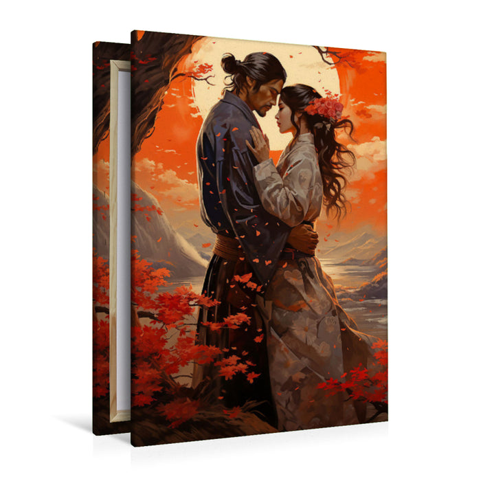 Premium Textil-Leinwand Der Samurai meines Herzens - historisches Filmplakat zu einem Film, der nie gedreht wurde