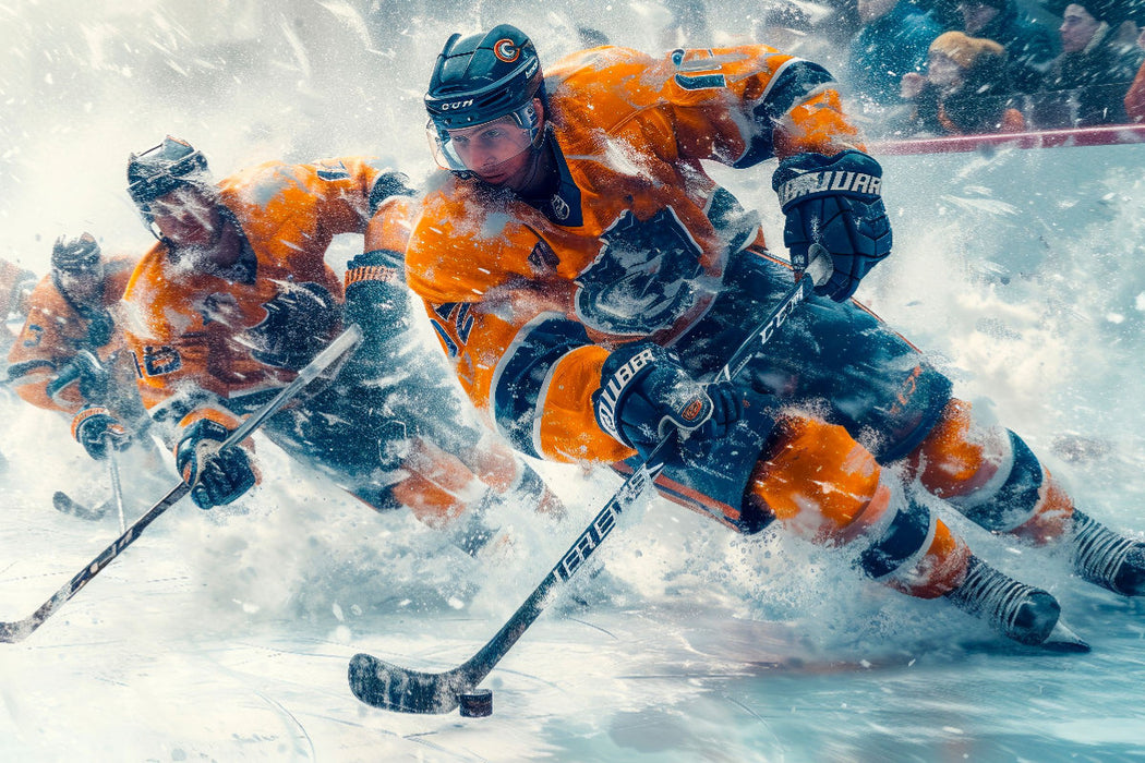 Hockey sur glace en toile textile premium, attaque 