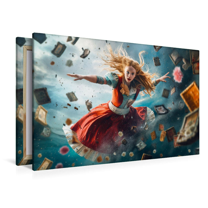 Premium textile canvas Alice in Wonderland 