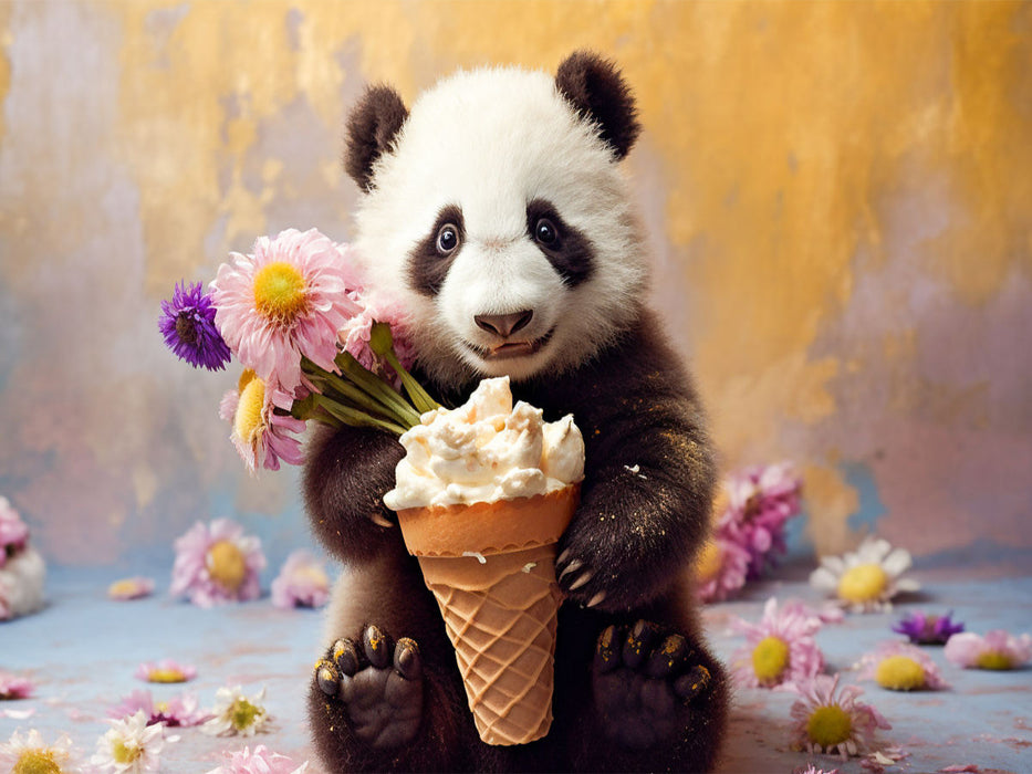 Ein Motiv aus dem Kalender Die Abenteuer des kleinen Panda - CALVENDO Foto-Puzzle'