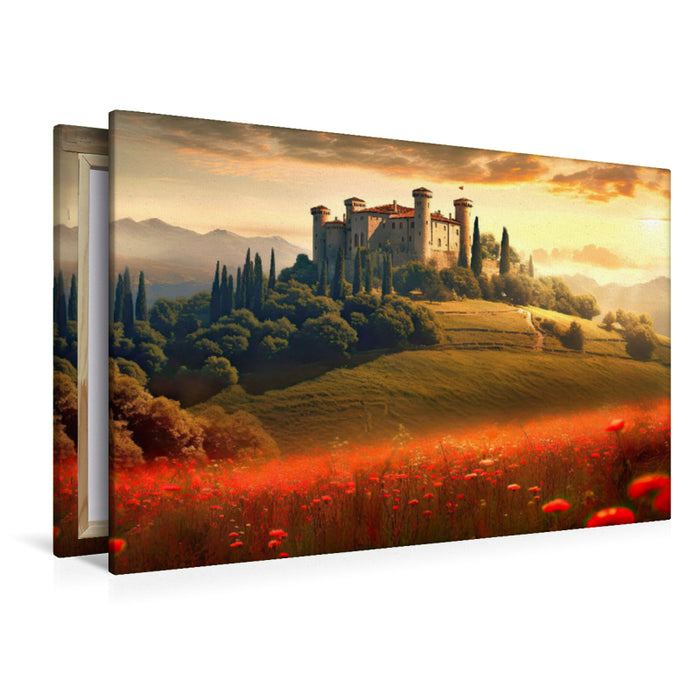 Premium textile canvas summer evening 