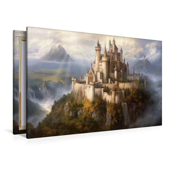 Premium textile canvas morning mist 