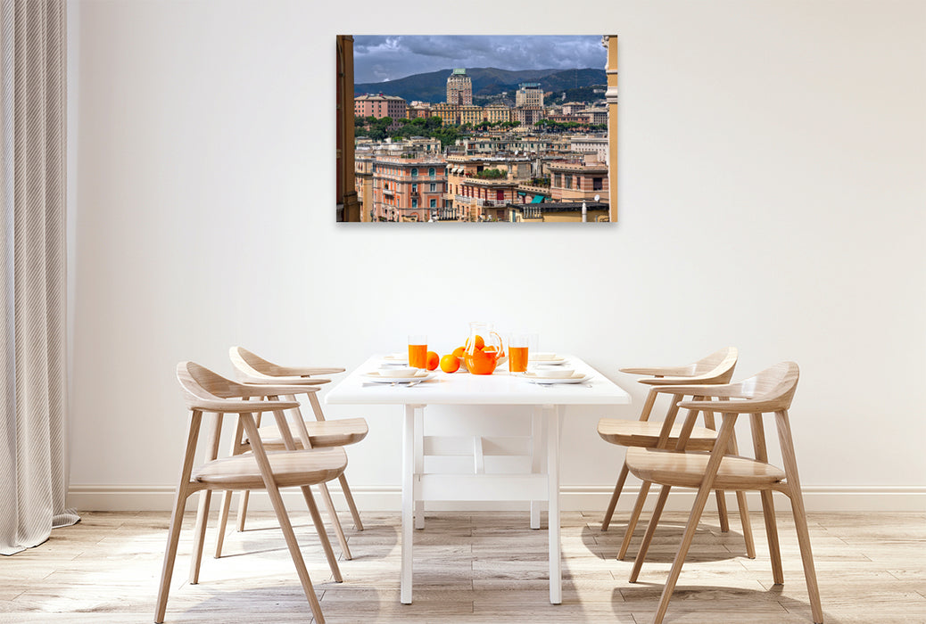 Premium textile canvas A motif from the calendar The timeless beauty of Genoa 