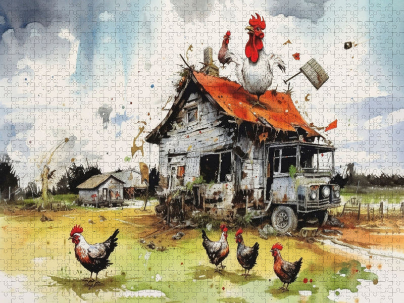 Der Bauernhof - CALVENDO Foto-Puzzle'