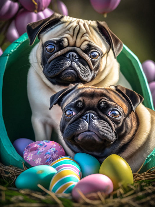 Chasse aux œufs de Pâques - Puzzle photo CALVENDO' 