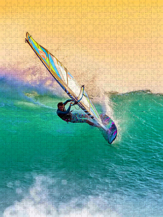 Windsurfen - nur Fliegen ist schöner - CALVENDO Foto-Puzzle'