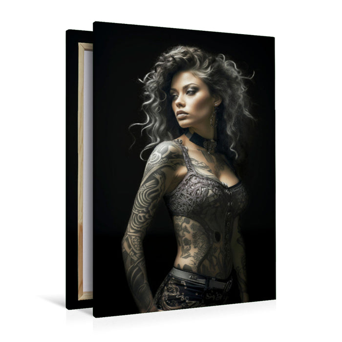 Premium Textil-Leinwand Tattoos