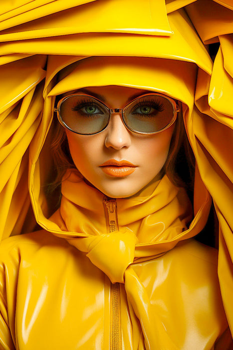 Premium Textil-Leinwand Gelb - die Farbe der Wärme