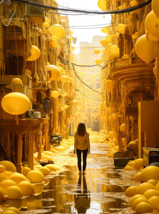 Gelb - die Farbe der Wißbegierde - CALVENDO Foto-Puzzle'