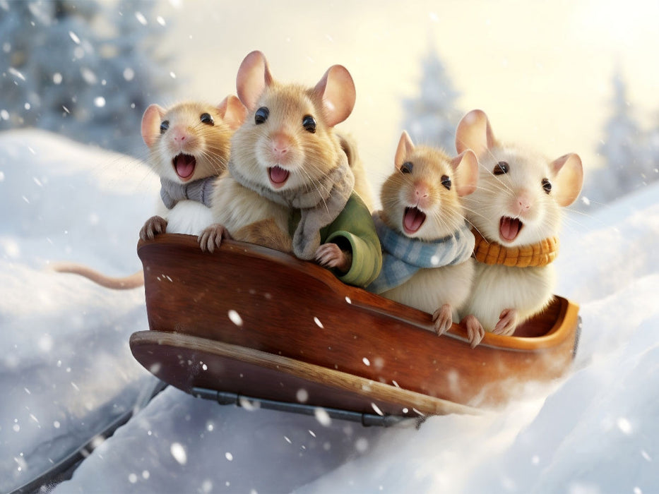 Ein Motiv aus dem Kalender "Ein Jahr im Leben von Familie Maus" - CALVENDO Foto-Puzzle'