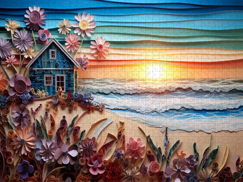 Die letzten Sonnenstrahlen - CALVENDO Foto-Puzzle'
