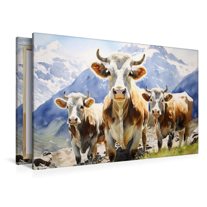 Premium Textil-Leinwand Ein Motiv aus dem Kalender "Die Magie der Bergwelt"