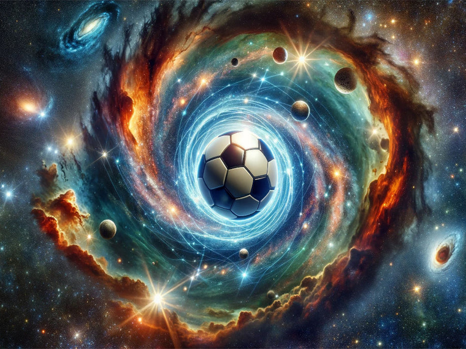 Kosmischer Fußball - CALVENDO Foto-Puzzle'