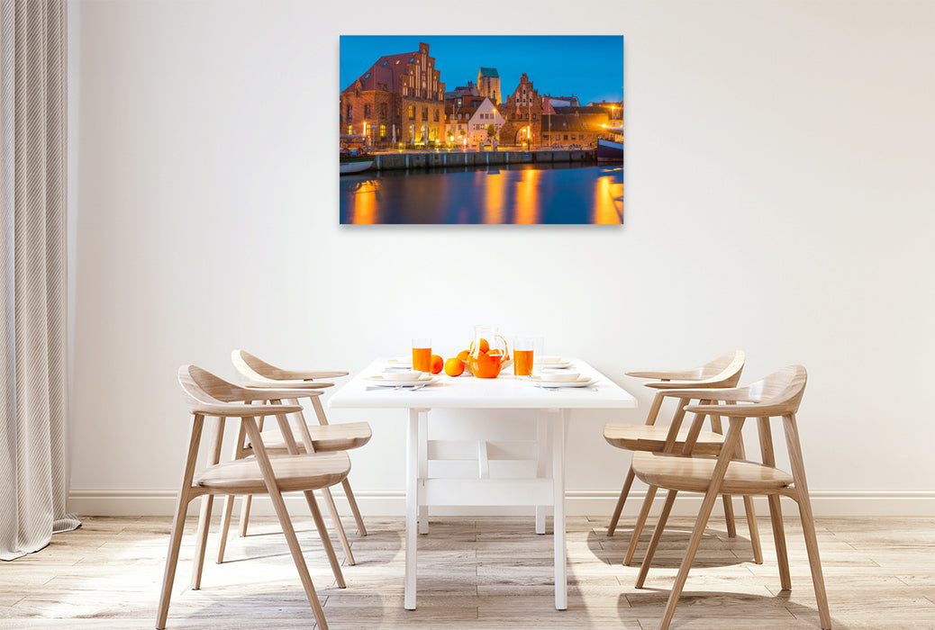 Premium textile canvas Blue Hour in Wismar 