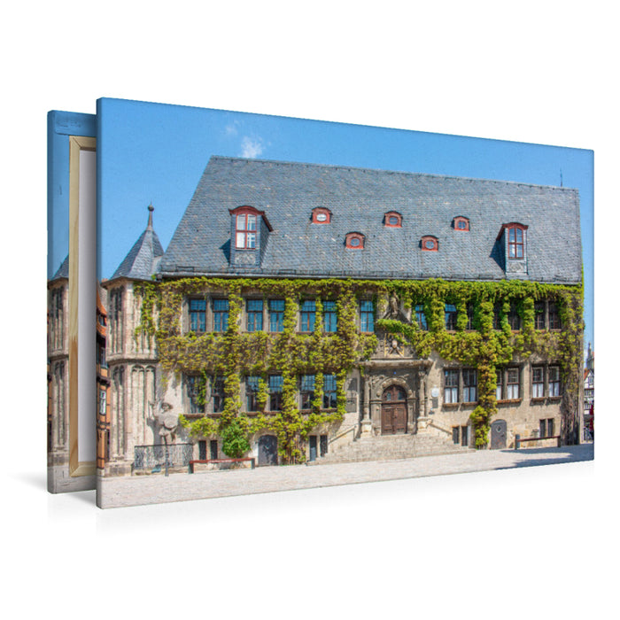 Premium Textil-Leinwand Altes Rathaus Quedlinburg