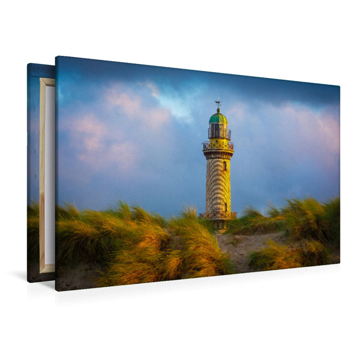 Premium textile canvas lighthouse in Warnemünde 