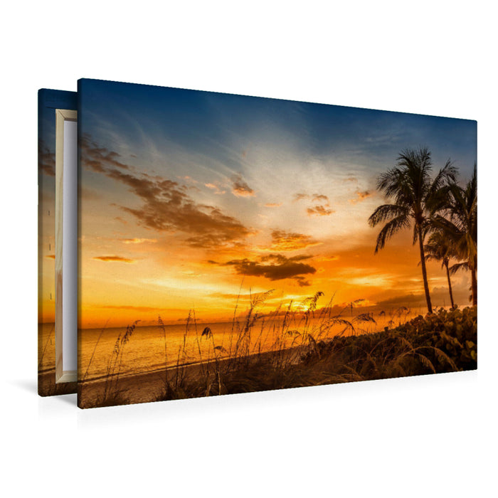 Premium textile canvas BONITA BEACH Fantastic sunset 