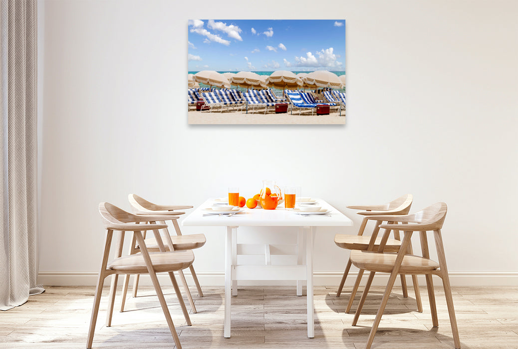 Premium textile canvas relaxing beach idyll 