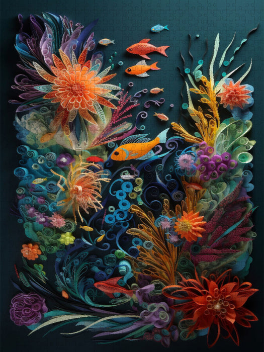 Buntes Aquarium - CALVENDO Foto-Puzzle'