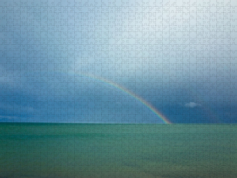 Regenbogen über der Ostsee - CALVENDO Foto-Puzzle'