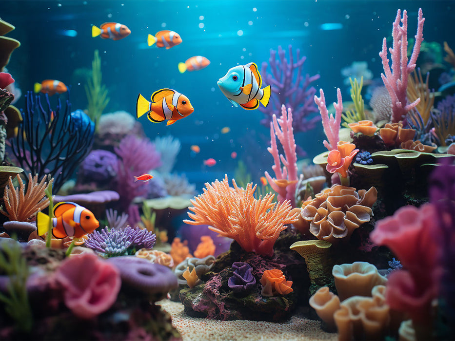 Sur la barrière de corail - jouets sous l'eau - Puzzle photo CALVENDO' 