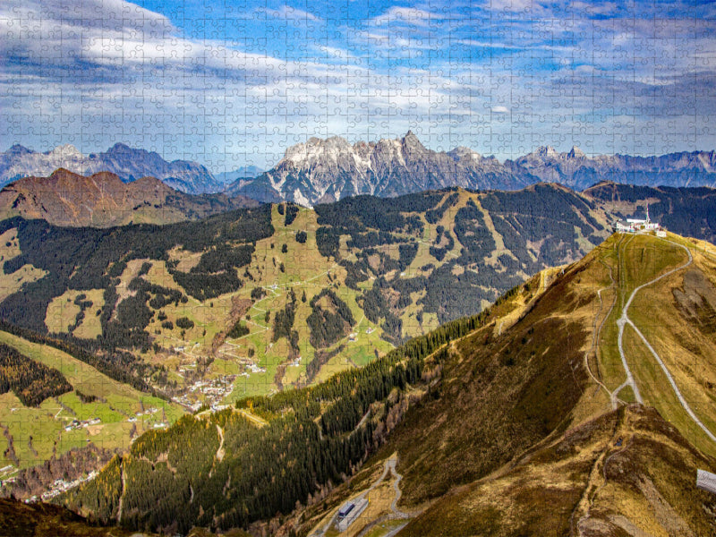 Schöner Ausblick auf den Schattberg Ostgipfel - CALVENDO Foto-Puzzle'