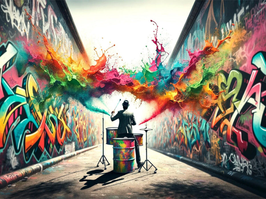 Urban Beats: Graffiti Rhythms - CALVENDO Foto-Puzzle'
