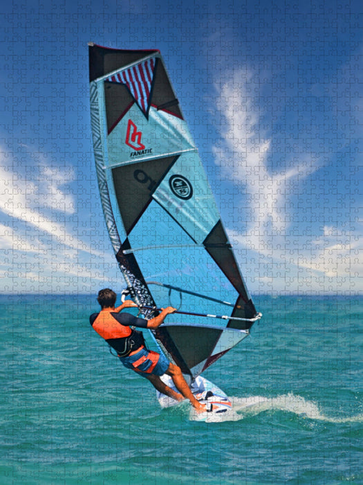 Windsurfen - eins werden mit dem Board - CALVENDO Foto-Puzzle'