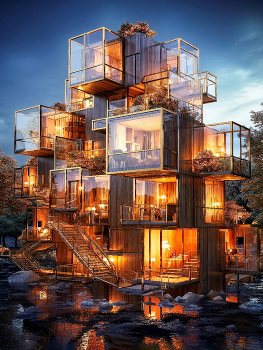 Architecture du futur - Puzzle photo CALVENDO' 